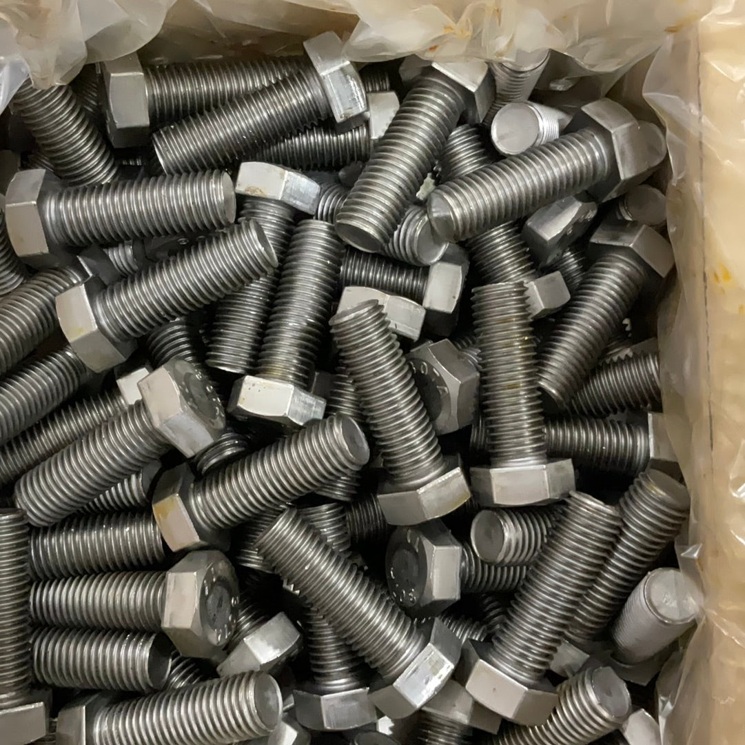 3/4"-10 x 2-1/4" Fully Threaded Hex Bolts A307 Grade A Coarse Low Carbon Plain