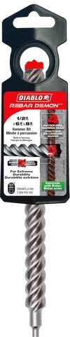 Load image into Gallery viewer, Diablo Rebar Demon 1/2 in. X 8 in. L Carbide Tipped 4 Cutter Head Hammer Drill Bit SDS-Plus Shank 1
