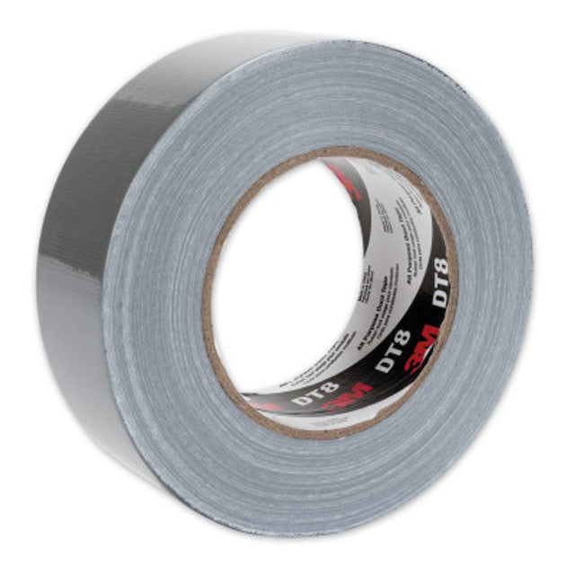 3M DT8 All Purpose Silver Duct Tape, 1.88 in W x 60 Yd L, 8 mil, 1/RL