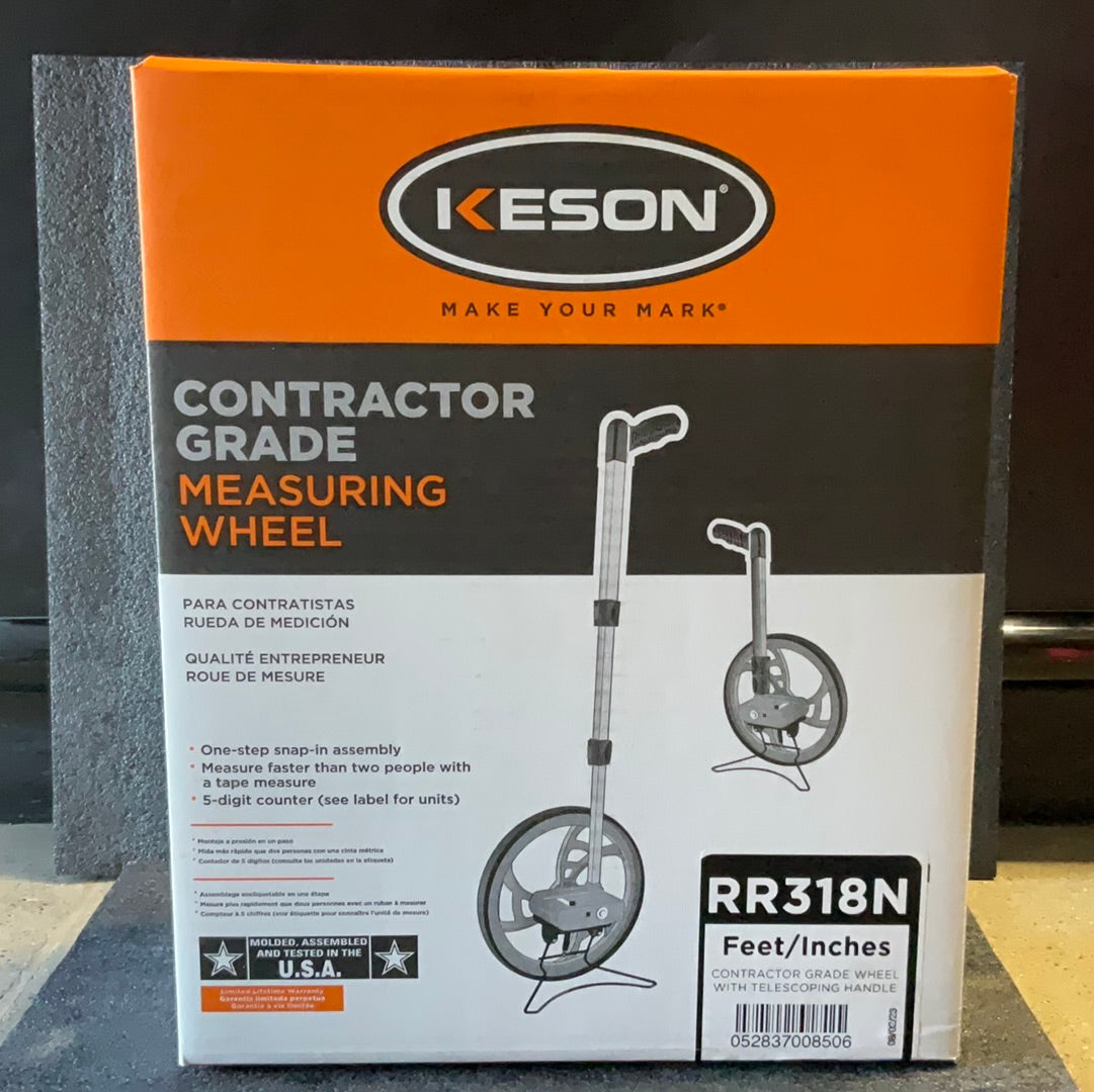 Keson Contractor Grade Measuring Wheel RR318N