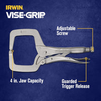 Load image into Gallery viewer, IRWIN VISE-GRIP Original Locking C-Clamp, 11&quot;
