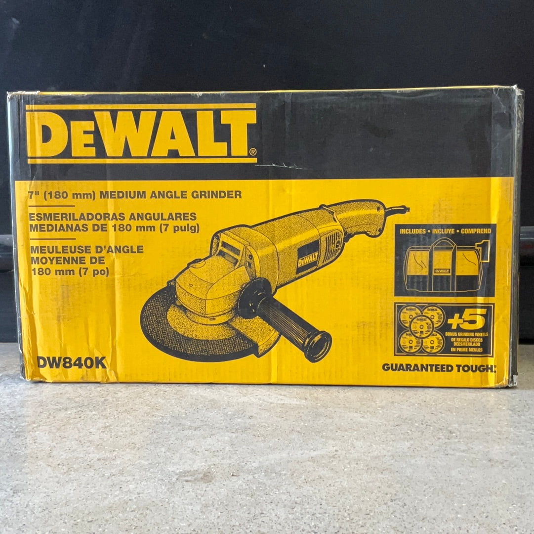 DeWALT DW840 7 in. (180mm) Medium Angle Grinder