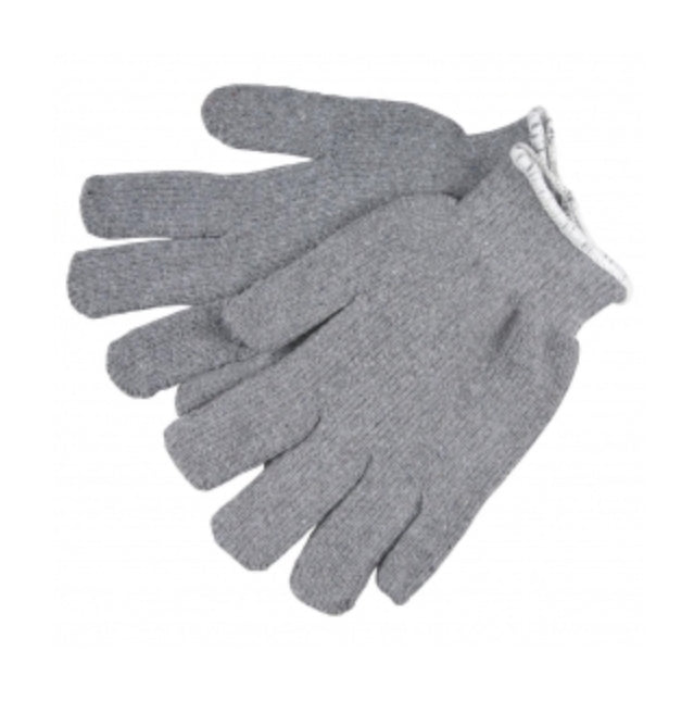 MCR Safety 9425KM Terrycloth Gray 14 oz. Light Weight, Loop in Seamless Reversible, Knit Wrist