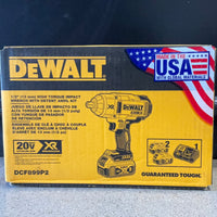 Load image into Gallery viewer, DCF899P2 20V MAX* XR® High Torque 1/2 in. Impact Wrench w. Detent Pin Anvil Kit (5.0Ah)
