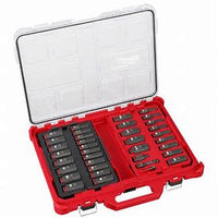 Load image into Gallery viewer, Milwaukee SHOCKWAVE Impact-Duty 3/8 in. Drive Metric and SAE Deep Well Impact PACKOUT Socket Set (36-Piece)

