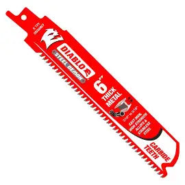DIABLO 6 in. 8 TPI Steel Demon Carbide Reciprocating Saw Blades for Thick Metal Cutting (3-Pack)