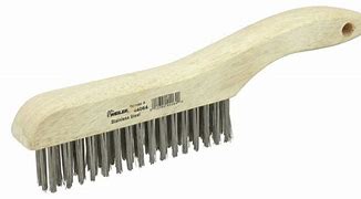 Weiler® 5" Stainless Steel Scratch Brush With Shoe Handle
