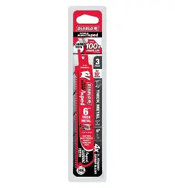 DIABLO 6 in. 8 TPI AMPED Steel Demon Carbide Teeth Reciprocating Saw Blades for Thick Metal (3-pack)