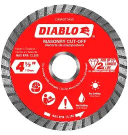 DIABLO Diamond Segmented Turbo Cut-Off Discs for Masonry