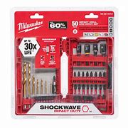 Milwaukee SHOCKWAVE Impact Duty Alloy Steel Screw Driver Drill Bit Set (50-Piece)