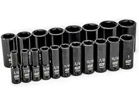 Load image into Gallery viewer, Gearwrench 19 Pc 1/2" Dr 6 Pt SAE Deep Impact Set
