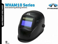 Load image into Gallery viewer, Pyramex Leadhead Auto-Darkening Matte Black Welding Helmet
