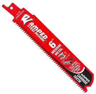 DIABLO 6 in. 10 TPI AMPED Steel Demon Carbide Teeth Reciprocating Saw Blades for Medium Metal (3-pack)