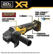 Load image into Gallery viewer, DEWALT 20V MAX* XR 4-1/2in./5in. Cordless Angle Grinder DCG410B
