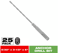 Load image into Gallery viewer, DIABLO 5/32 in. x 3-1/2 in. x 6 in. SDS-Plus Full Carbide Head Concrete Anchor Hammer Percussion Drill Bit (25-Pack)

