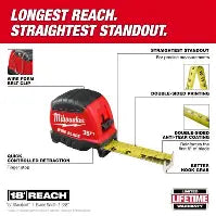 Load image into Gallery viewer, Milwaukee 35 ft. Wide Blade Tape Measure With 18 ft. Reach
