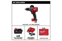 Load image into Gallery viewer, Milwaukee M18 FUEL 18V Lithium-Ion Brushless Cordless 1/2 in. Drill/Driver Kit W/(2) 5.0Ah Batteries, Charger, and Hard Case
