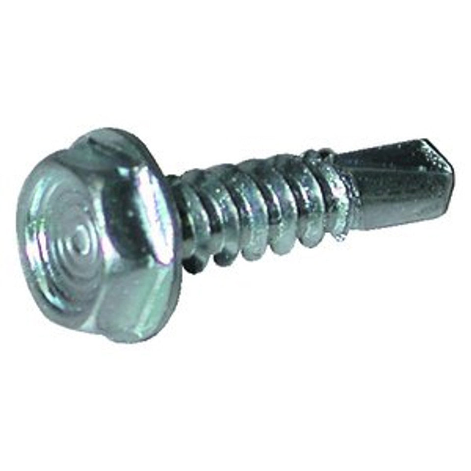 BBI Indent Hex Washer Head Unslotted, #3 Point Bsd Proferred Self Drilling Screws, Zinc Cr+3
