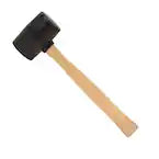 Stanley 18 oz. 13.5 in. Rubber Mallet w/ Wood Handle