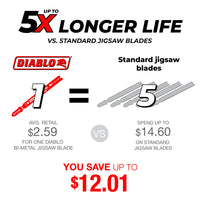Load image into Gallery viewer, Diablo 5-1/4 in. 5/10 TPI Bi-Metal T-Shank Jig Saw Blades for General Purpose Cuts
