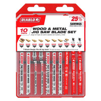 Load image into Gallery viewer, Diablo 10 pc T-Shank Jig Saw Blade Set for Wood &amp; Metal (10pk)

