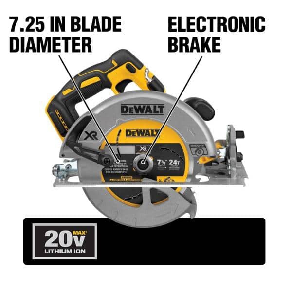 DEWALT 20V MAX 7-1/4-Inch Circular Saw with Brake, Tool Only, Cordless  Metal Pros LLC