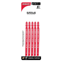 Load image into Gallery viewer, Diablo 5-1/4 in. 5/10 TPI Bi-Metal T-Shank Jig Saw Blades for General Purpose Cuts
