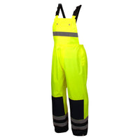 Load image into Gallery viewer, Pyramex RRWB3110 Premium Hi-Vis Rainwear Bib with Removable Knee Pads
