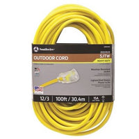 Load image into Gallery viewer, Southwire 12/3 SJTW Heavy Duty 3 Prong Extension Cords With Lighted Ends

