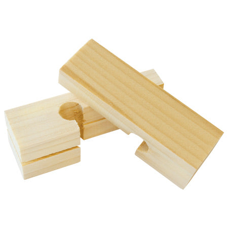4" Wood Line Blocks/ 5pair