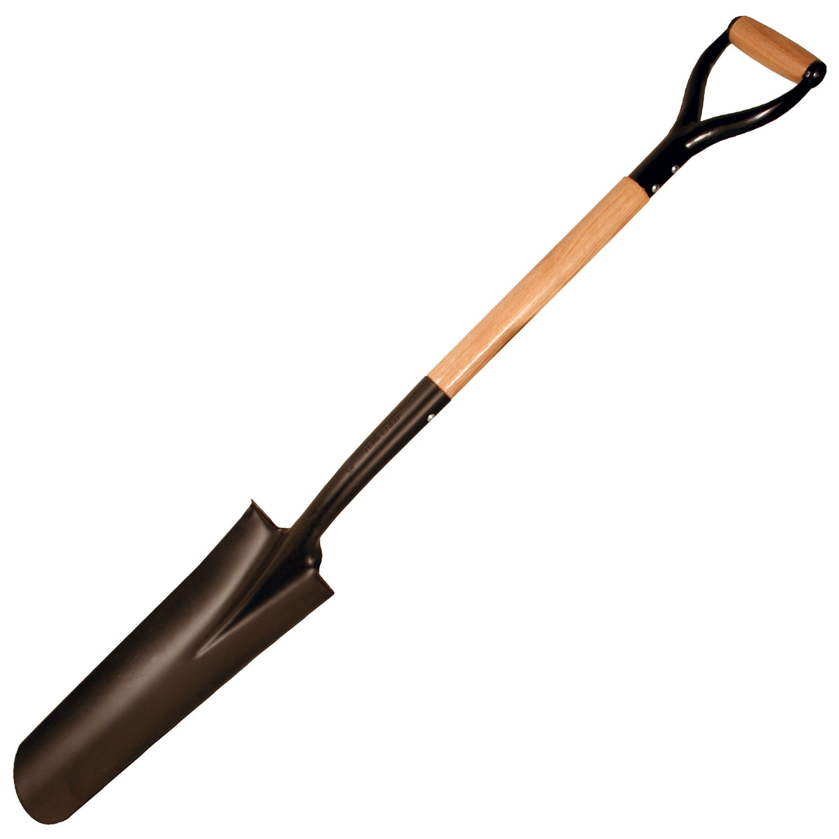 Round Blade Drain Spade with "D" Handle
