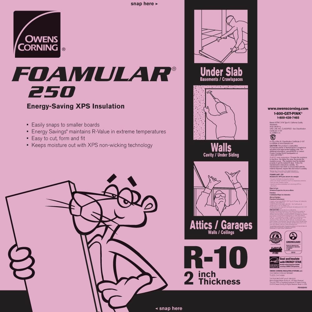 FOAMULAR XPS F-250 R-10 Insulation Sheathing