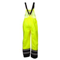 Load image into Gallery viewer, Pyramex RRWB3110 Premium Hi-Vis Rainwear Bib with Removable Knee Pads
