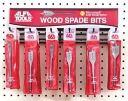 Alfa Tools Wood Spade Bits 1/4” Hex