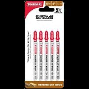 Load image into Gallery viewer, Diablo High Carbon Steel/High Speed Steel T-Shank Jig Saw Blade Set for Wood &amp; Metal (5pk)
